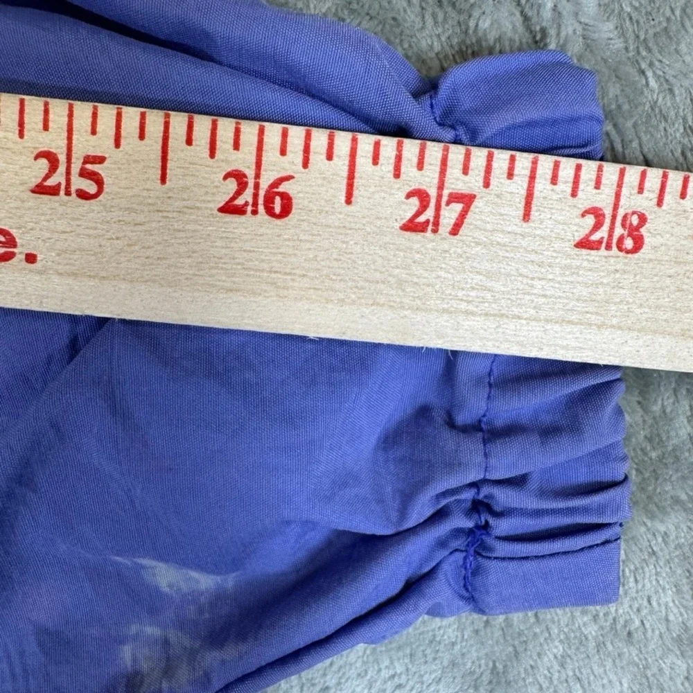 Vintage LL Bean Anorak Windbreaker Purple Blue Colorblock Pullover Small